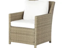 Beliani 5-Istuttava Ulkosohvaryhma Polyrottinki Ruskea Fonti Discount