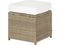 Beliani 5-Istuttava Ulkosohvaryhma Polyrottinki Ruskea Fonti Discount