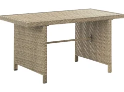 Beliani 5-Istuttava Ulkosohvaryhma Polyrottinki Ruskea Fonti Discount