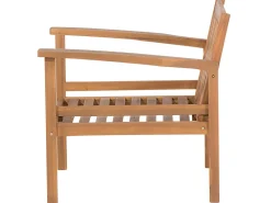 Beliani 4-Istuttava Ulkosohvaryhma Sertifioitu Akaasia Vaalea Puu Manila New