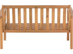 Beliani 4-Istuttava Ulkosohvaryhma Sertifioitu Akaasia Vaalea Puu Manila New