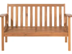 Beliani 4-Istuttava Ulkosohvaryhma Sertifioitu Akaasia Vaalea Puu Manila New