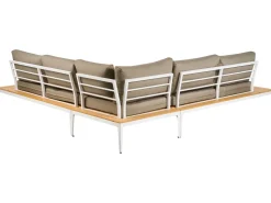 Beliani 5-Istuttava Ulkosohvaryhma Alumiini Harmaa Positano Cheap