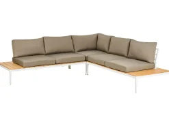 Beliani 5-Istuttava Ulkosohvaryhma Alumiini Harmaa Positano Cheap