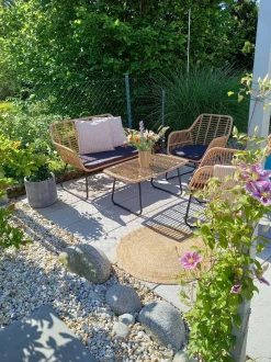 Beliani 4-Istuttava Ulkosohvaryhma Polyrottinki Luonnonvari Minori Sale