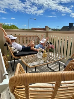 Beliani 4-Istuttava Ulkosohvaryhma Polyrottinki Luonnonvari Minori Sale