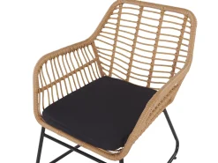 Beliani 4-Istuttava Ulkosohvaryhma Polyrottinki Luonnonvari Minori Sale