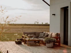 Beliani 4-Istuttava Ulkosohvaryhma Sertifioitu Akaasia Oikeak. Vaalea Puu Timor Discount