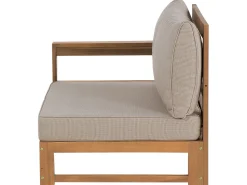 Beliani 4-Istuttava Ulkosohvaryhma Sertifioitu Akaasia Oikeak. Vaalea Puu Timor Discount