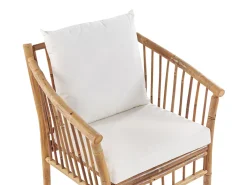 Beliani 4-Istuttava Ulkosohvaryhma Bambu Valkoinen Maggiore Sale