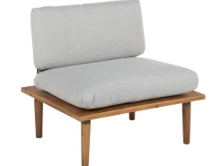 Beliani 2-Istuttava Ulkosohvaryhma Akaasia Vaalea Puu/Harmaa Frascati Flash Sale