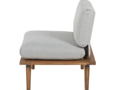 Beliani 2-Istuttava Ulkosohvaryhma Akaasia Vaalea Puu/Harmaa Frascati Flash Sale