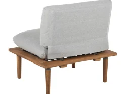 Beliani 2-Istuttava Ulkosohvaryhma Akaasia Vaalea Puu/Harmaa Frascati Flash Sale