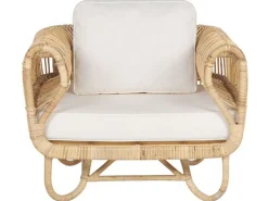 Beliani 4-Istuttava Ulkosohvaryhma Rottinki Luonnonvari Dolcedo/Limni Best Sale