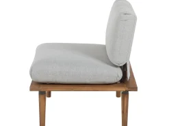 Beliani 4-Istuttava Ulkosohvaryhma Akaasia Vaalea Puu/Harmaa Frascati Best