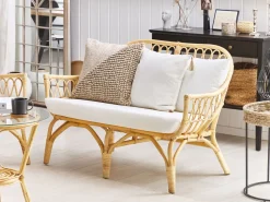 Beliani 4-Istuttava Ulkosohvaryhma Rottinki Luonnonvari Sibari Outlet