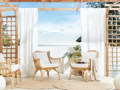 Beliani 4-Istuttava Ulkosohvaryhma Rottinki Luonnonvari Sibari Outlet