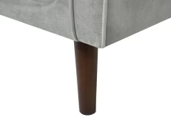 Beliani 2-Istuttava Vaaleanharmaa Samettisohva Lokka Best Sale