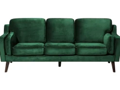 Beliani 3-Istuttava Vihrea Sohva Lokka Flash Sale