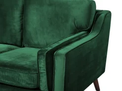 Beliani 3-Istuttava Vihrea Sohva Lokka Flash Sale