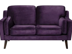 Beliani 2-Istuttava Violetti Sohva Lokka Cheap