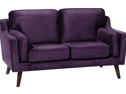 Beliani 2-Istuttava Violetti Sohva Lokka Cheap