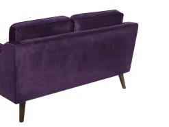 Beliani 2-Istuttava Violetti Sohva Lokka Cheap