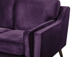 Beliani 2-Istuttava Violetti Sohva Lokka Cheap