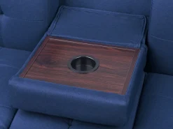 Beliani 3-Istuttava Vuodesohva Ja Rahi Kangas Laivastonsininen Falster Sale