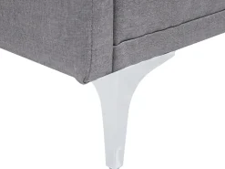 Beliani 3-Istuttava Vuodesohva Kangas Harmaa Lucan Discount