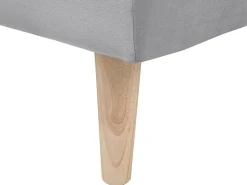 Beliani 3-Istuttava Vuodesohva Kangas Vaaleanharmaa Siljan Clearance