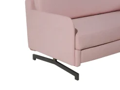 Beliani 2-Istuttava Vuodesohva Kangas Vaaleanpunainen Belfast Clearance