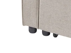 Beliani 3-Istuttava Vuodesohva Kangas Beige Glomma Cheap