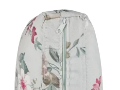 Beliani 2-Istuttava Vuodesohva Kangas Vaaleanharmaa Kukkakuvio Silda Best