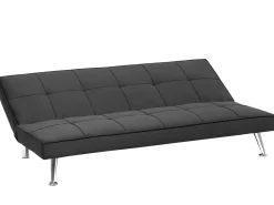 Beliani 3-Istuttava Vuodesohva Kangas Harmaa Hasle Clearance