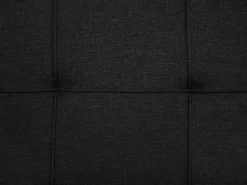 Beliani 3-Istuttava Vuodesohva Kangas Musta Glomma Flash Sale