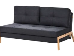 Beliani 2-Istuttava Vuodesohva Kangas Musta Edland Online