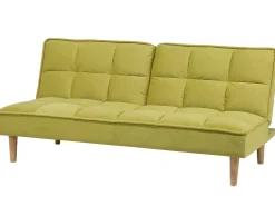 Beliani 3-Istuttava Vuodesohva Kangas Vihrea Siljan Clearance