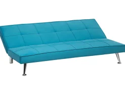 Beliani 3-Istuttava Vuodesohva Kangas Sininen Hasle Best