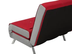 Beliani 1-Istuttava Vuodesohva Kangas Punainen Farris Store