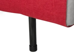 Beliani 1-Istuttava Vuodesohva Kangas Punainen Farris Store