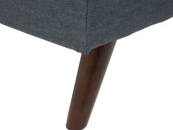 Beliani 3-Istuttava Vuodesohva Kangas Harmaa Ronne Outlet