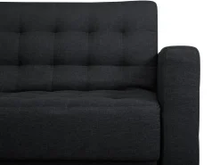 Beliani 3-Istuttava Vuodesohva Kangas Grafiitinharmaa Aberdeen Shop