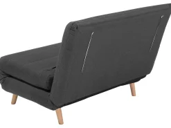 Beliani 1-Istuttava Vuodesohva Kangas Tummanharmaa Setten Clearance