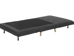 Beliani 1-Istuttava Vuodesohva Kangas Tummanharmaa Setten Clearance