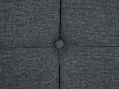 Beliani 3-Istuttava Vuodesohva Kangas Tummanharmaa Froya New