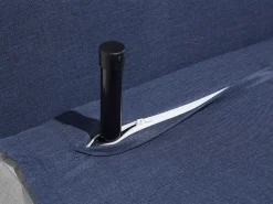 Beliani 1-Istuttava Vuodesohva Kangas Tummansininen Farris Cheap