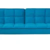 Beliani 3-Istuttava Vuodesohva Kangas Sininen Siljan Fashion