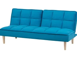 Beliani 3-Istuttava Vuodesohva Kangas Sininen Siljan Fashion
