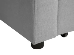 Beliani 3-Istuttava Vuodesohva Kangas Vaaleanharmaa Glomma Fashion